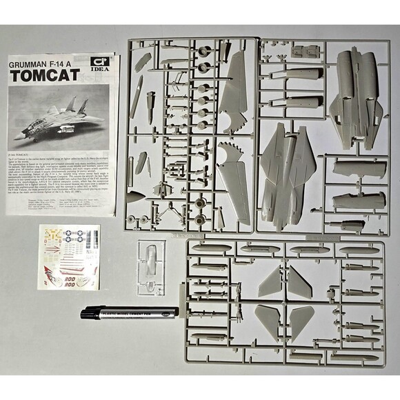 VTG Grumman F-14A Tomcat US Navy Fighter USS Constellation 1:72 Model Kit 1987 - Picture 4 of 8